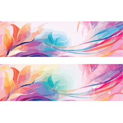 abstract colorful background with flowers illustration vector
