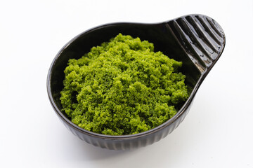 Wolffia globosa or swamp algae, water meal