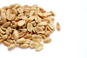 Peanut on a white background.