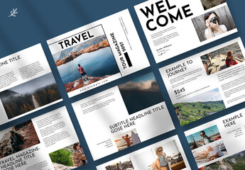 Landscape Travel Magazine Layout