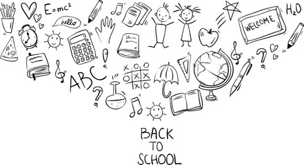 hand drawn music notes