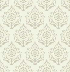 Gordijnen Seamless vector Damascus pattern design © malkani