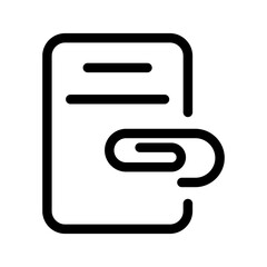 Document Attach Icon Vector Symbol Design Illustration