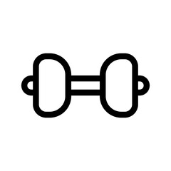 Dumbbell Icon Vector Symbol Design Illustration