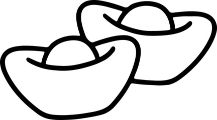 Chinese gold doodle line