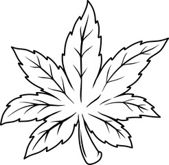 illustrations of cannabis leave. Design element for poster, card, banner, sign. Vector illustration