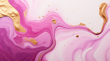  pink  and golden foam with texture background of liquid paint,pink and gold liquid paint luxury wall texture with shiny golden veins pattern abstract background.Fluid art texture.Liquid acrylic artwo