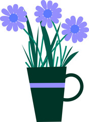 Purple Daisy Flowers 