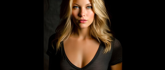 A painting of... Sun-Kissed Smile Unveiling Inner Harmony, Moonlight Draped on Velvet Eyes, Woven Threads of Story in Every Brushstroke, Where Strength Blooms Like a Delicate Rose.