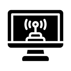 internet access glyph icon