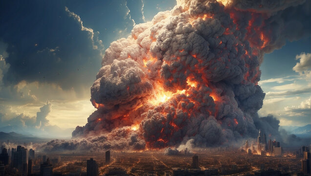 A mass explosion on earth