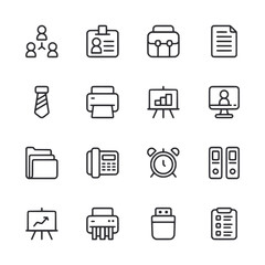 Office Material icon set