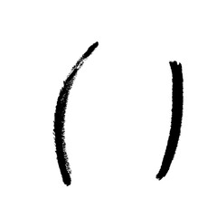 hand drawn sketch of a brush scribble