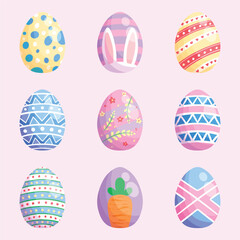 set bundle easter egg illustration