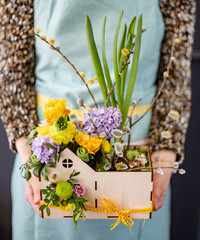 nice bouquet in the hands
