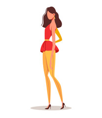 Red Outfit Fashion Figure