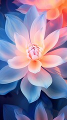 The slow unfolding of a lotus flower reveals calming, symmetrical patterns in each petal