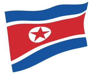 北朝鮮　国　旗　世界　アイコン