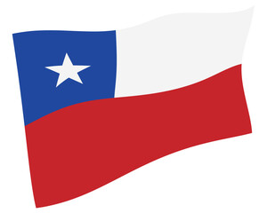 チリ　国　旗　世界　アイコン