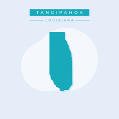 Vector illustration vector of Tangipahoa map Louisiana