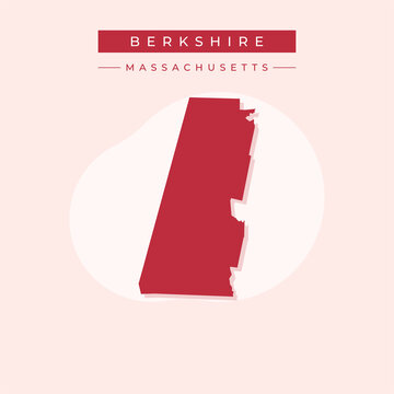 Vector Illustration Vector Of Berkshire Map Massachusetts