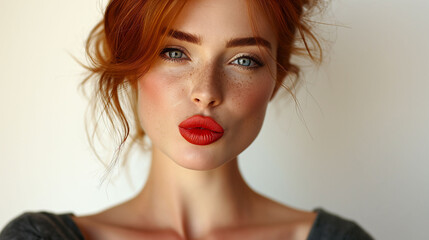 Fototapeta premium Portrait of Gorgeous Redhead Women