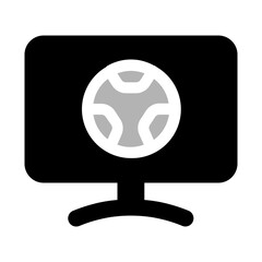 Soccer Tv Duotone Icon