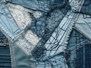 Close-Up of Cloth Material, Detailed View of a Woven Fabric Texture