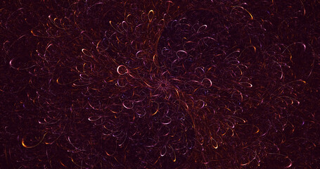 3D manual rendering abstract fractal light background