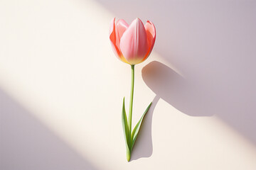 tulip on a white background