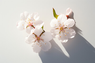 blossom on white