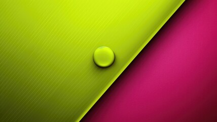The abstract background of metal texture with empty space in bright lime green and hot pink colors. 3D illustration of exuberant. generative AI