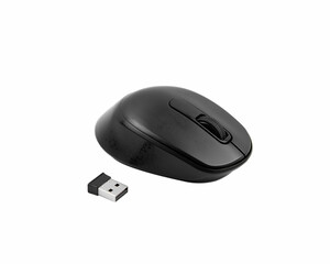 Wireless mouse on isolated on white background