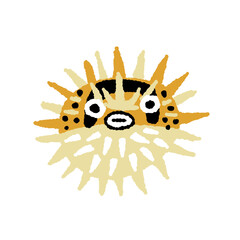 アバサー【ハリセンボン】の手描きイラスト © pachipachi