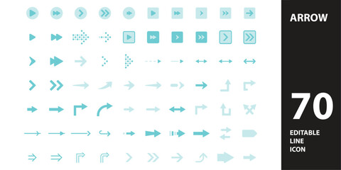 Fototapeta na wymiar Arrow Icon for Website, UI UX Essential, Symbol, Presentation, Graphic resources