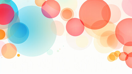 Background with colorful circles and shapes