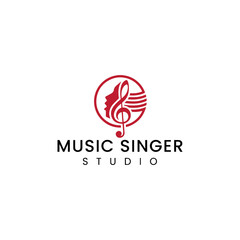 vector logo music template 
