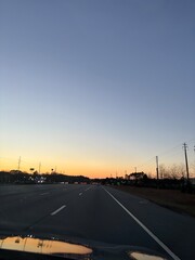 Fototapeta premium sunset in the city