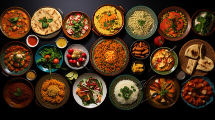 collage of traditional middle eastern or arab dish