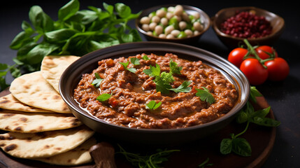 fava beans dip traditional egyptian middle eastern
