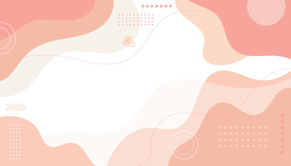 abstract modern wavy memphis style background vector