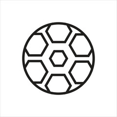 Fototapeta premium foot ball vector icon line template