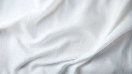 White rippled silk fabric background