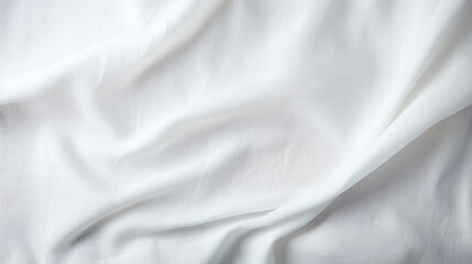 Fototapeta premium White rippled silk fabric background