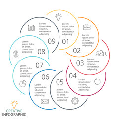 Minimal Infographics elements and Infographic elements designs.  Used for workflow layout, diagram, banner, web design. Vector illustration