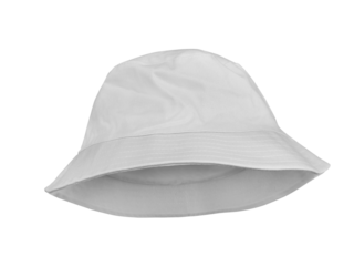 White bucket hat PNG transparent