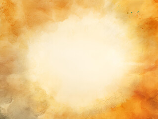 Obraz premium Vibrant watercolor background adorned with white, yellow, and brown flowers, creating an atmosphere of warmth and tenderness. Nature in art.