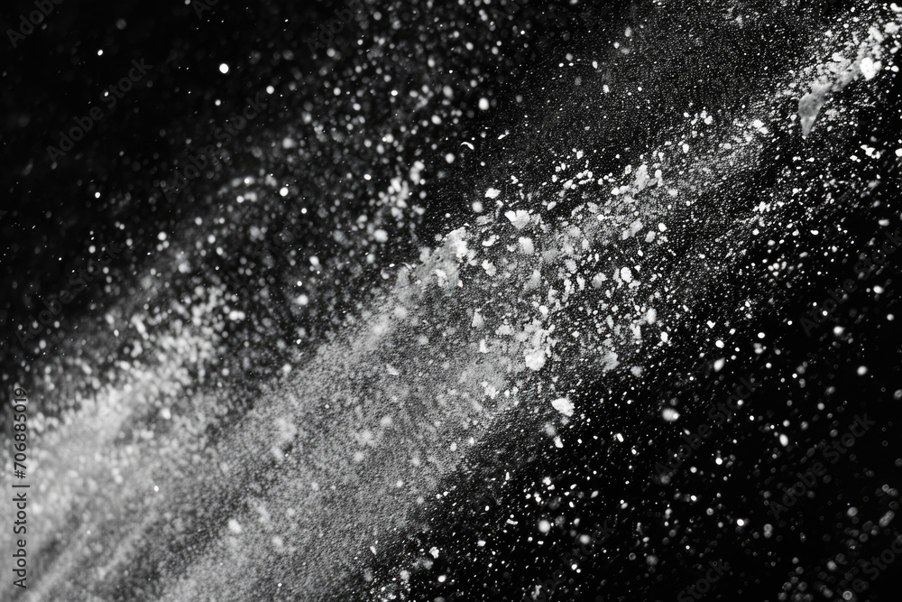 Poster a captivating black and white photograph capturing the beauty of water droplets. this versatile imag