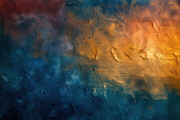 Abstract Thermal Topography: A Textured Acrylic Blend
