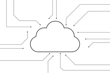 Abstract futuristic circuit board Illustration, Circuit board with various technology elements. Circuit board pattern for technology background. Vector illustration